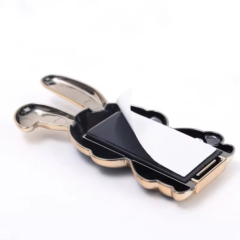 Finger Ring Phone Holder Desktop Ultra-Thin Cartoon Rabbit Phone Stand Foldable Buckle Adhesive Pull Rod Support Frame